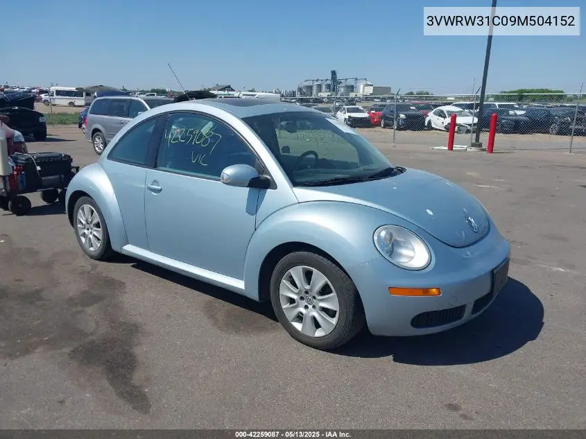 2009 Volkswagen New Beetle 2.5L VIN: 3VWRW31C09M504152 Lot: 42259087
