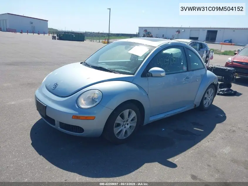 2009 Volkswagen New Beetle 2.5L VIN: 3VWRW31C09M504152 Lot: 42259087