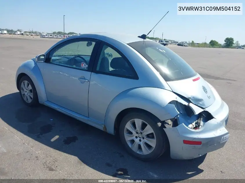 2009 Volkswagen New Beetle 2.5L VIN: 3VWRW31C09M504152 Lot: 42259087