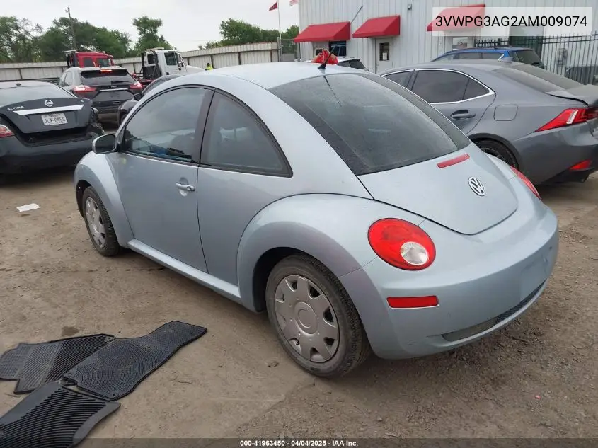 2010 Volkswagen New Beetle 2.5L VIN: 3VWPG3AG2AM009074 Lot: 41963450