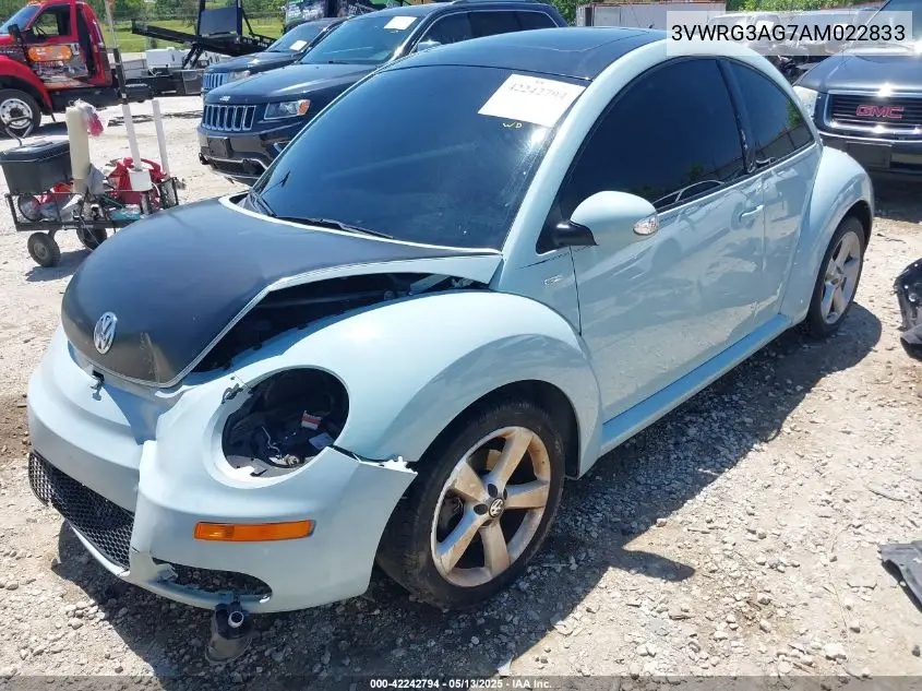2010 Volkswagen New Beetle 2.5L Final Edition VIN: 3VWRG3AG7AM022833 Lot: 42242794