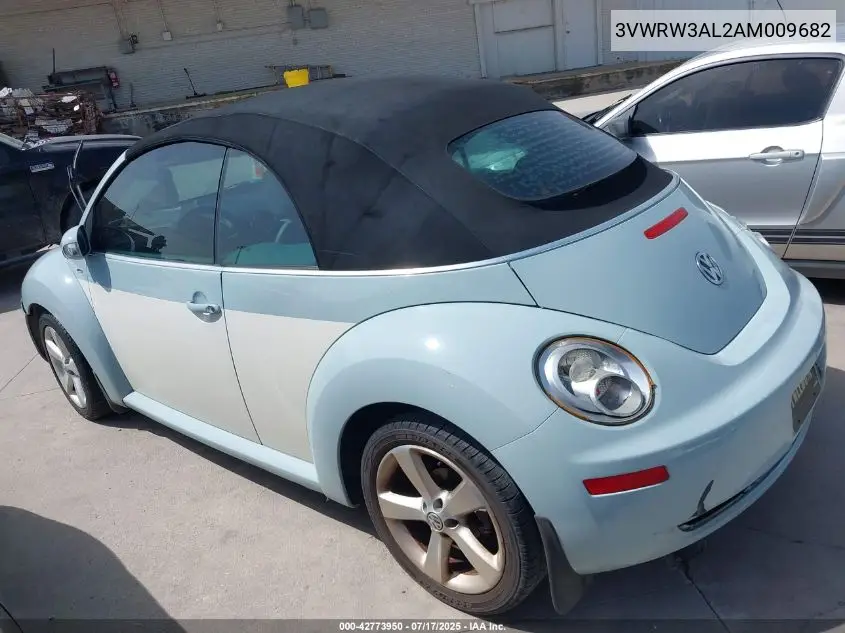 2010 Volkswagen New Beetle 2.5L Final Edition VIN: 3VWRW3AL2AM009682 Lot: 42773950