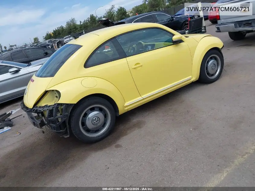 2012 Volkswagen Beetle 2.5L VIN: 3VWJP7AT7CM606721 Lot: 42211987