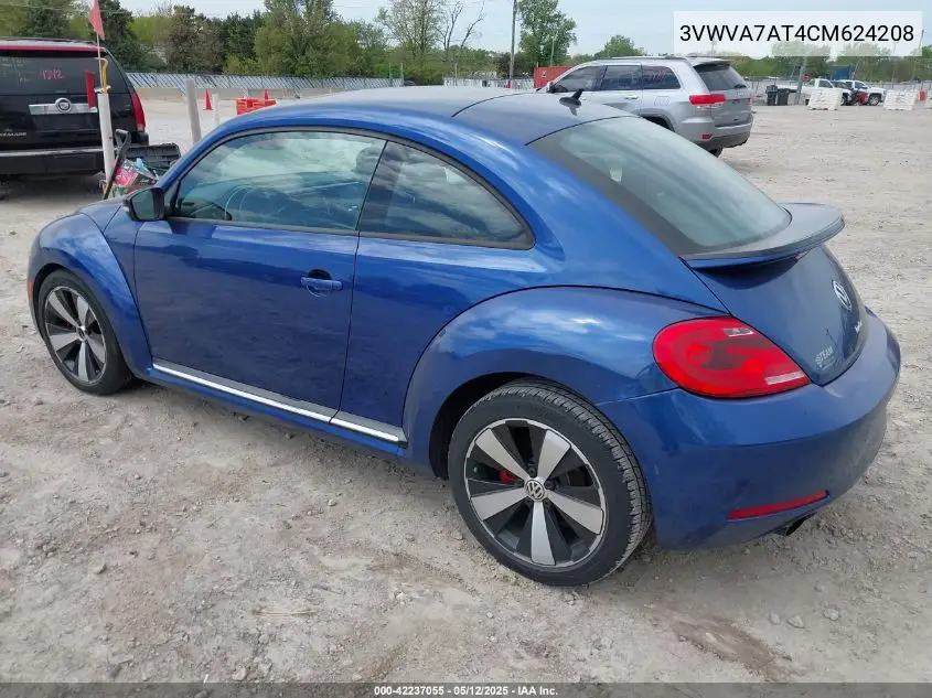 2012 Volkswagen Beetle 2.0T Turbo VIN: 3VWVA7AT4CM624208 Lot: 42237055