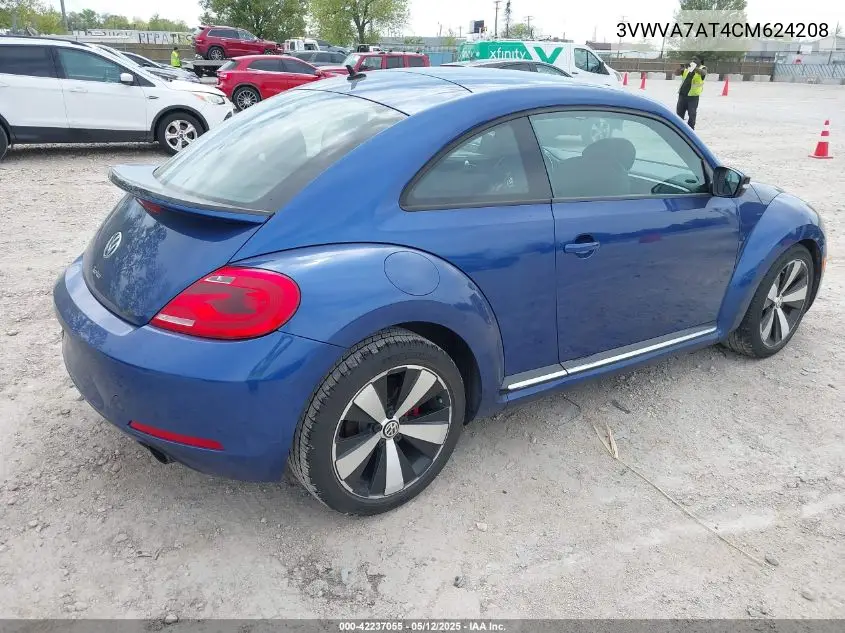 2012 Volkswagen Beetle 2.0T Turbo VIN: 3VWVA7AT4CM624208 Lot: 42237055