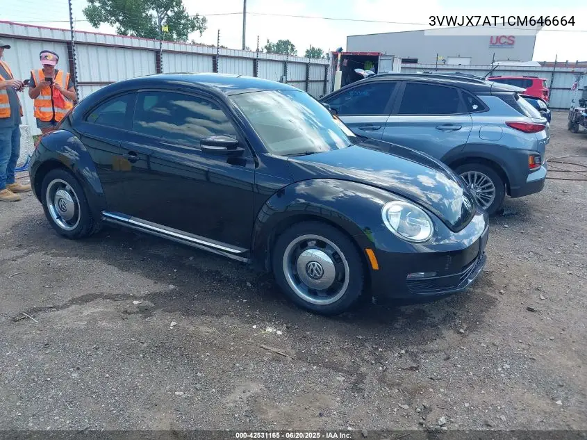 2012 Volkswagen Beetle 2.5L VIN: 3VWJX7AT1CM646664 Lot: 42531165