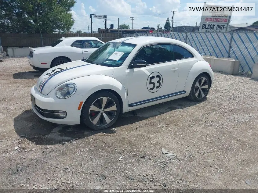 2012 Volkswagen Beetle 2.0T VIN: 3VW4A7AT2CM634487 Lot: 42585724