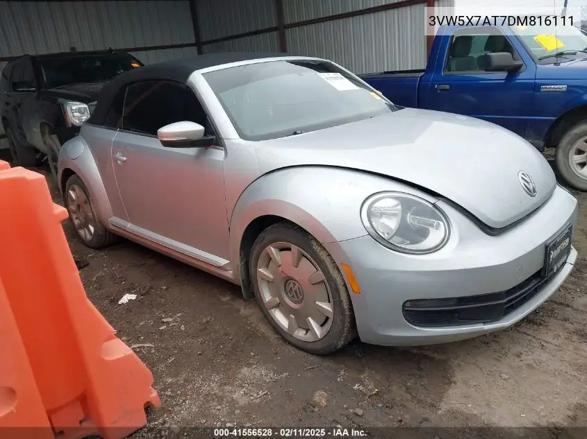 2013 Volkswagen Beetle 2.5L VIN: 3VW5X7AT7DM816111 Lot: 41556528