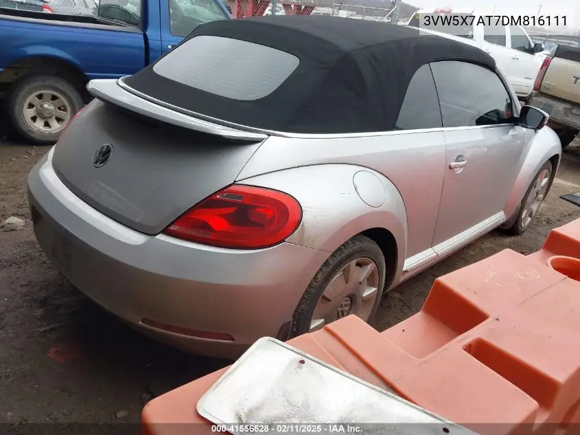 2013 Volkswagen Beetle 2.5L VIN: 3VW5X7AT7DM816111 Lot: 41556528
