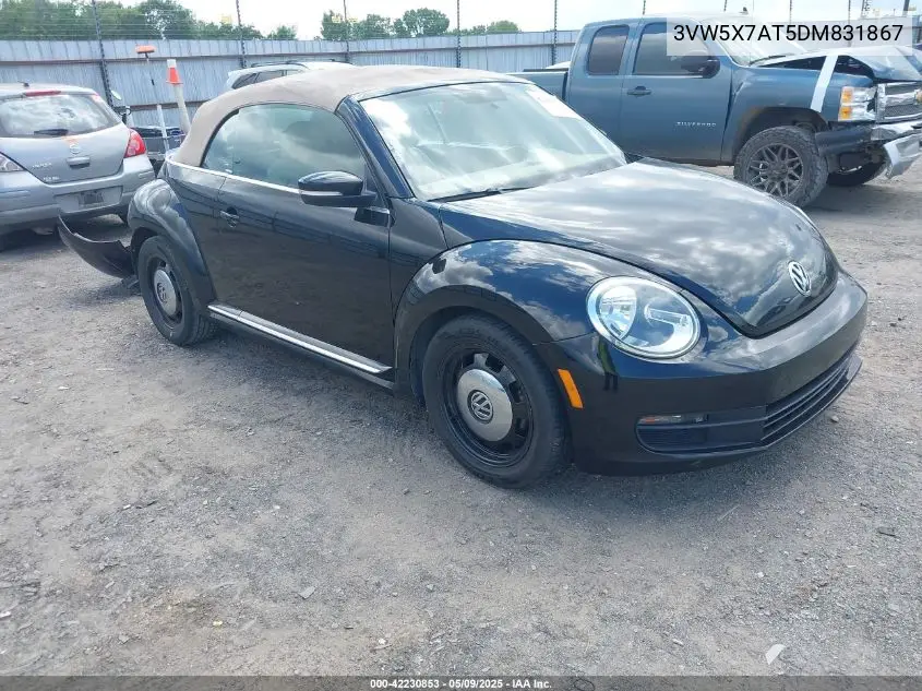 2013 Volkswagen Beetle 2.5L VIN: 3VW5X7AT5DM831867 Lot: 42230853