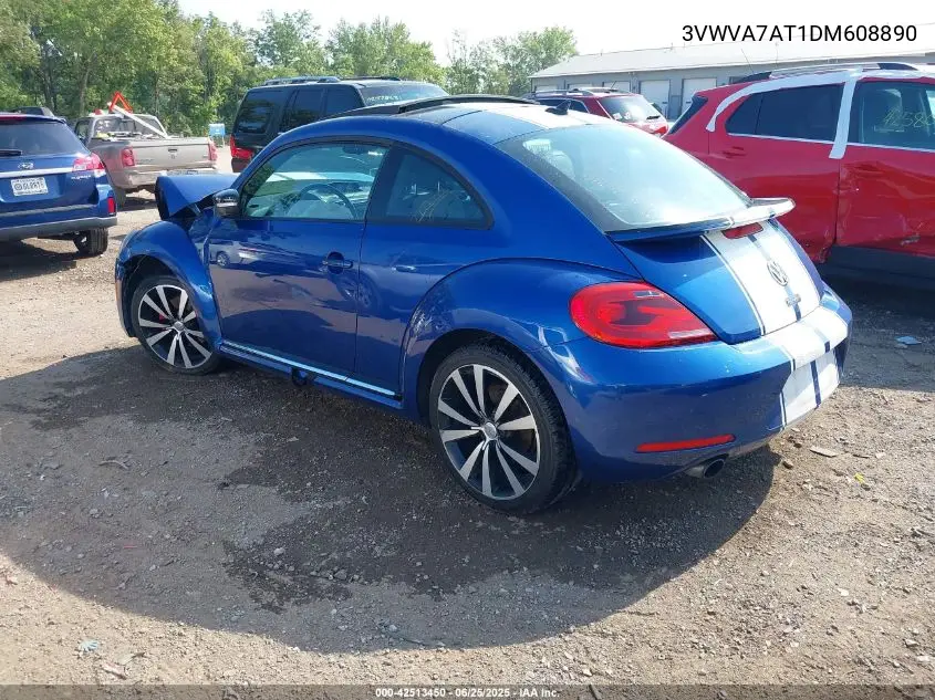 2013 Volkswagen Beetle 2.0T Turbo VIN: 3VWVA7AT1DM608890 Lot: 42513450