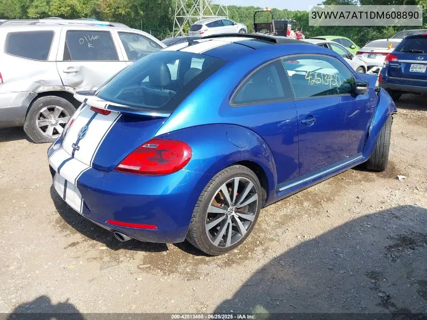 2013 Volkswagen Beetle 2.0T Turbo VIN: 3VWVA7AT1DM608890 Lot: 42513450