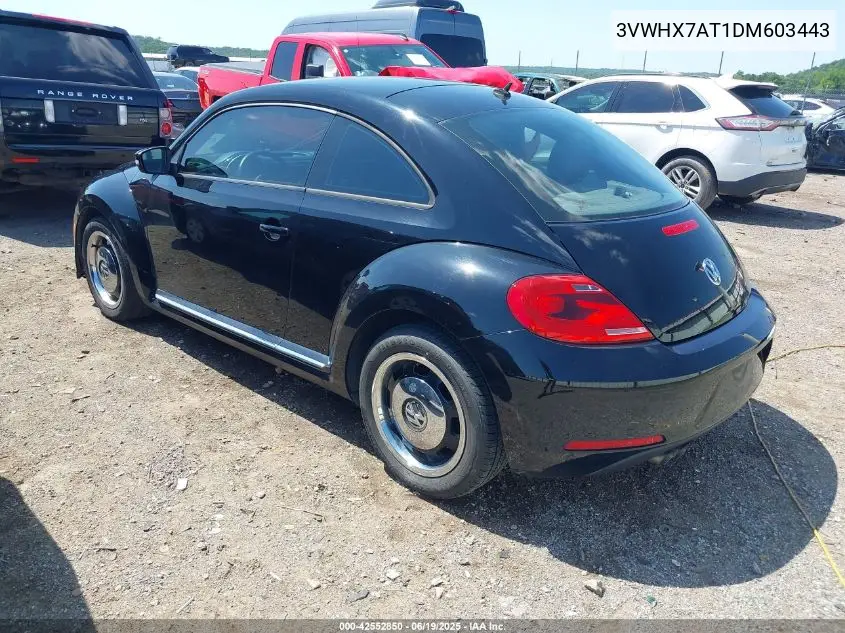 2013 Volkswagen Beetle 2.5L VIN: 3VWHX7AT1DM603443 Lot: 42552850