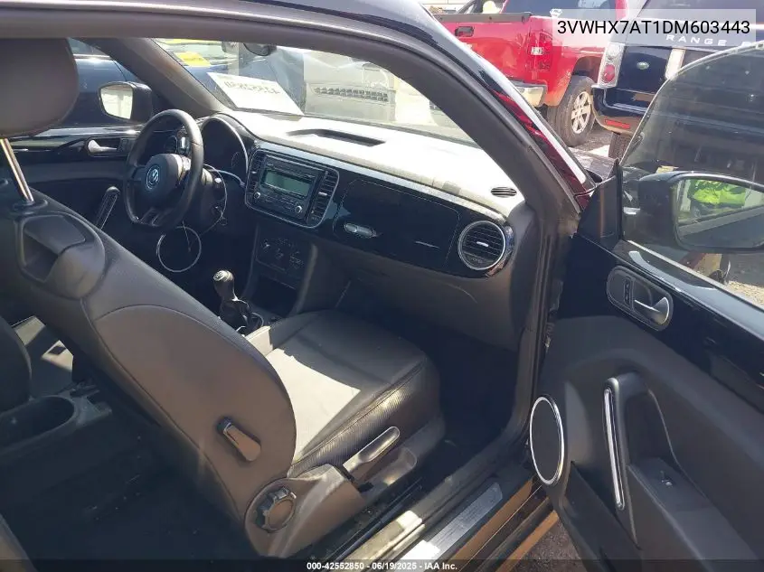 2013 Volkswagen Beetle 2.5L VIN: 3VWHX7AT1DM603443 Lot: 42552850
