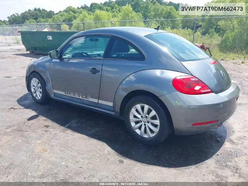 2013 Volkswagen Beetle 2.5L Entry VIN: 3VWFP7AT9DM662473 Lot: 42563672