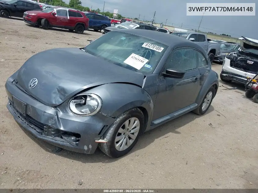 2013 Volkswagen Beetle 2.5L Entry VIN: 3VWFP7AT7DM644148 Lot: 42565188
