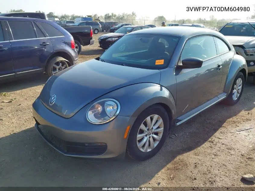 2013 Volkswagen Beetle 2.5L Entry VIN: 3VWFP7AT0DM604980 Lot: 42588613