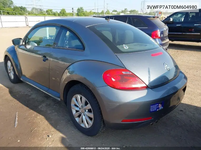 2013 Volkswagen Beetle 2.5L Entry VIN: 3VWFP7AT0DM604980 Lot: 42588613