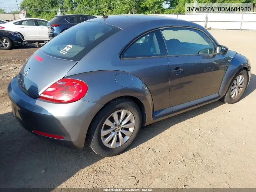 2013 Volkswagen Beetle 2.5L Entry VIN: 3VWFP7AT0DM604980 Lot: 42588613