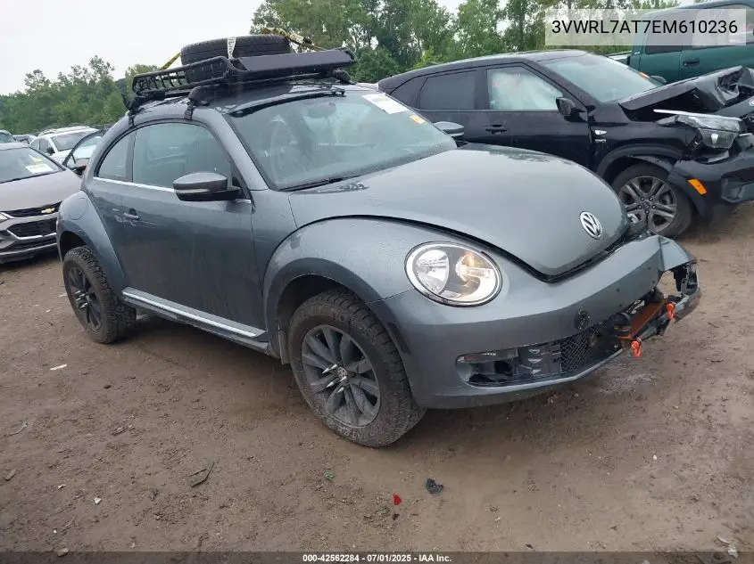 2014 Volkswagen Beetle 2.0L Tdi VIN: 3VWRL7AT7EM610236 Lot: 42562284