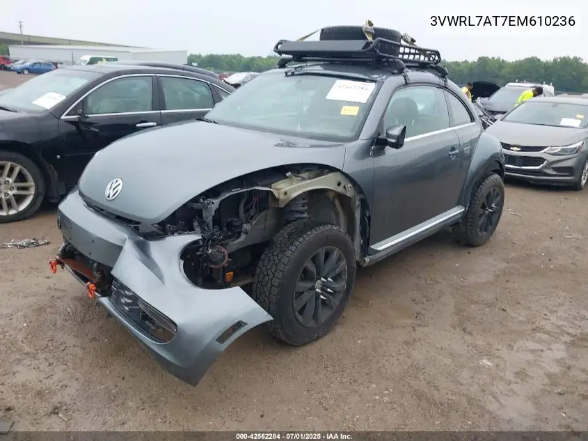 2014 Volkswagen Beetle 2.0L Tdi VIN: 3VWRL7AT7EM610236 Lot: 42562284