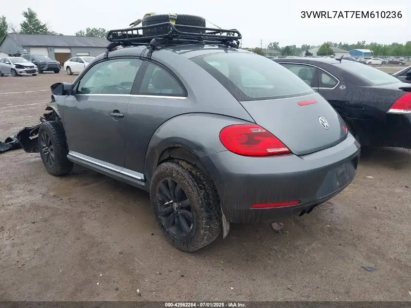 2014 Volkswagen Beetle 2.0L Tdi VIN: 3VWRL7AT7EM610236 Lot: 42562284