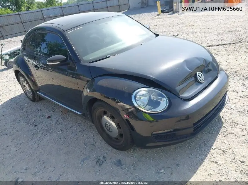 2015 Volkswagen Beetle 1.8T VIN: 3VWJ17AT0FM605660 Lot: 42559983