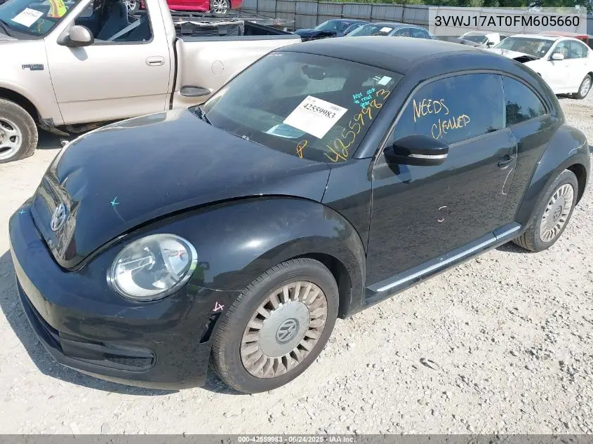2015 Volkswagen Beetle 1.8T VIN: 3VWJ17AT0FM605660 Lot: 42559983