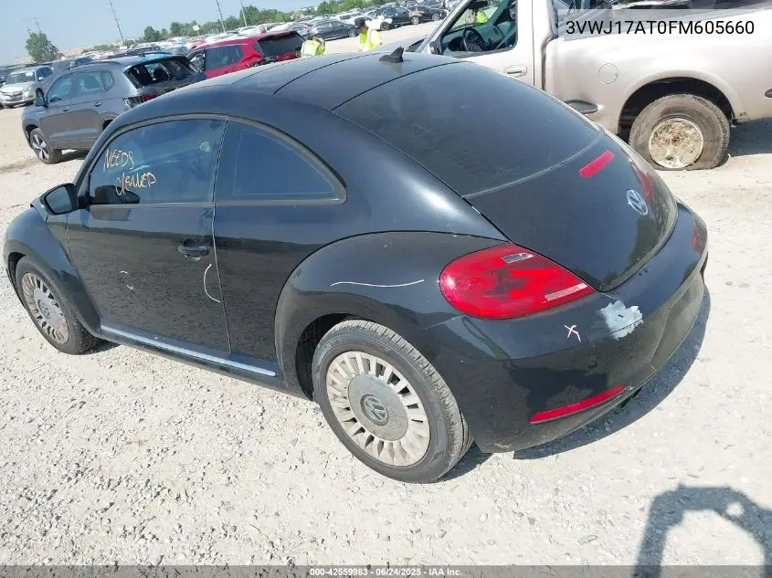 2015 Volkswagen Beetle 1.8T VIN: 3VWJ17AT0FM605660 Lot: 42559983