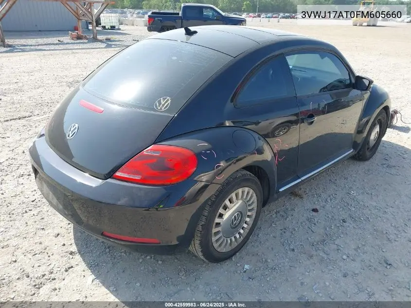 2015 Volkswagen Beetle 1.8T VIN: 3VWJ17AT0FM605660 Lot: 42559983