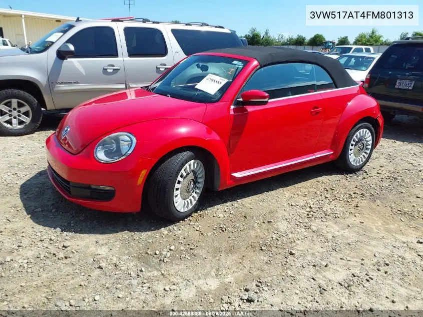 2015 Volkswagen Beetle 1.8T VIN: 3VW517AT4FM801313 Lot: 42588888