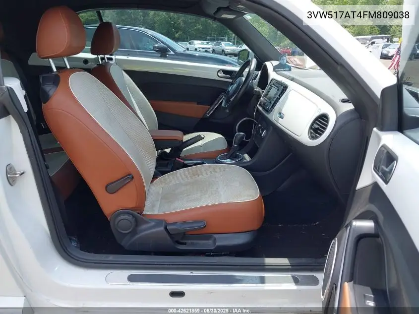 2015 Volkswagen Beetle 1.8T Classic VIN: 3VW517AT4FM809038 Lot: 42621859