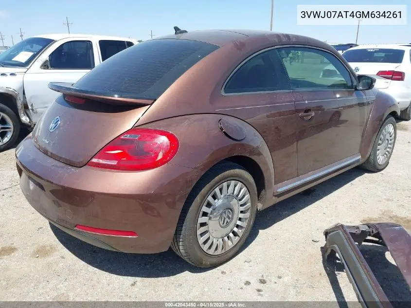 2016 Volkswagen Beetle 1.8T Se/1.8T Sel VIN: 3VWJ07AT4GM634261 Lot: 42043450