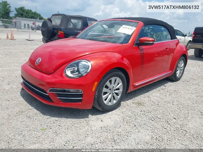 2017 Volkswagen Beetle #Pinkbeetle/1.8T Classic/1.8T S/1.8T Se/1.8T Sel VIN: 3VW517ATXHM806132 Lot: 42575247