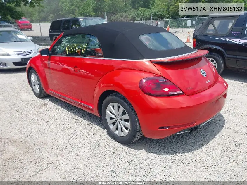 2017 Volkswagen Beetle #Pinkbeetle/1.8T Classic/1.8T S/1.8T Se/1.8T Sel VIN: 3VW517ATXHM806132 Lot: 42575247