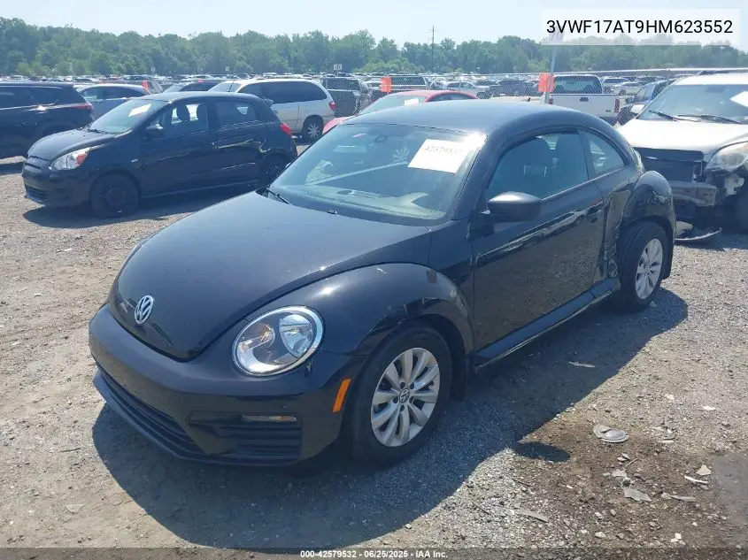 2017 Volkswagen Beetle #Pinkbeetle/1.8T Classic/1.8T S VIN: 3VWF17AT9HM623552 Lot: 42579532