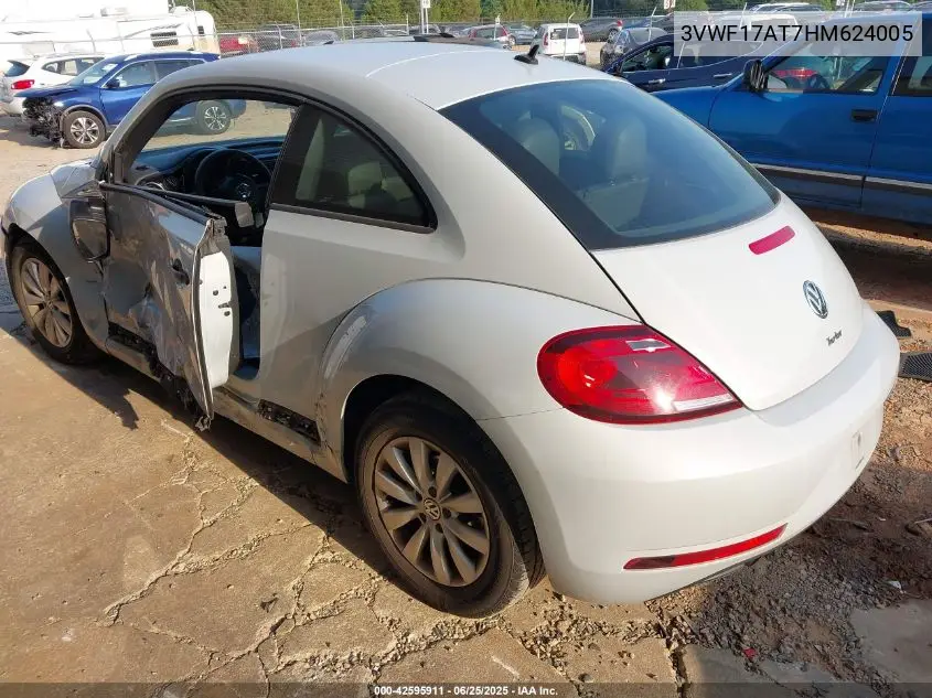 2017 Volkswagen Beetle #Pinkbeetle/1.8T Classic/1.8T S VIN: 3VWF17AT7HM624005 Lot: 42595911