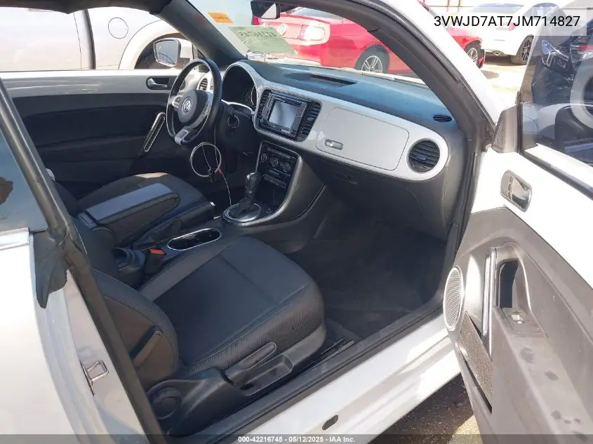 2018 Volkswagen Beetle 2.0T Se VIN: 3VWJD7AT7JM714827 Lot: 42216745