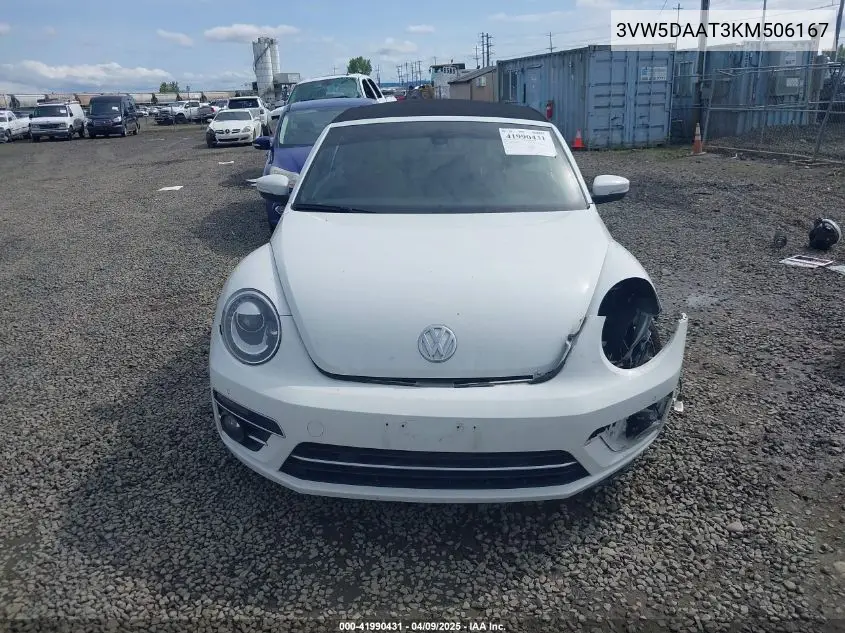 2019 Volkswagen Beetle 2.0T Final Edition Se/2.0T Final Edition Sel/2.0T S/2.0T Se VIN: 3VW5DAAT3KM506167 Lot: 41990431