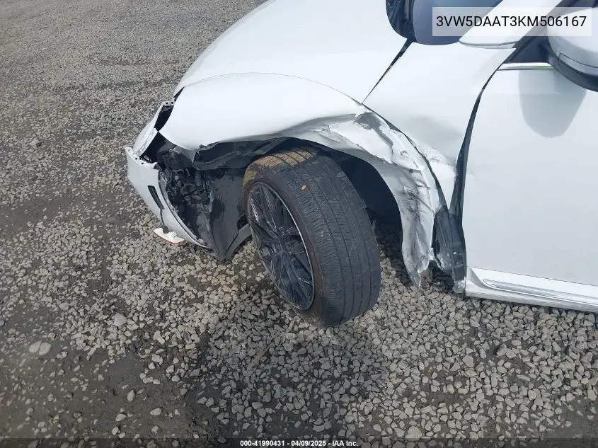 2019 Volkswagen Beetle 2.0T Final Edition Se/2.0T Final Edition Sel/2.0T S/2.0T Se VIN: 3VW5DAAT3KM506167 Lot: 41990431