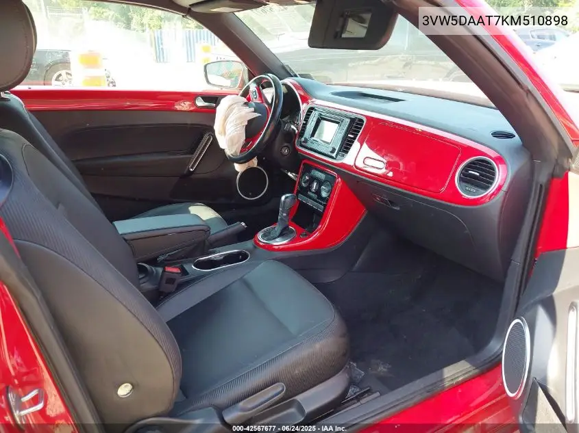 2019 Volkswagen Beetle 2.0T Final Edition Se/2.0T Final Edition Sel/2.0T S/2.0T Se VIN: 3VW5DAAT7KM510898 Lot: 42567677