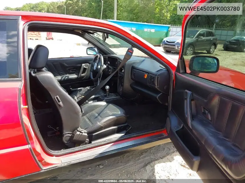 1993 Volkswagen Corrado Slc VIN: WVWEE4502PK003780 Lot: 42209664