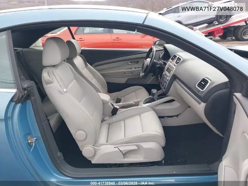 2007 Volkswagen Eos 2.0T VIN: WVWBA71F27V048078 Lot: 41738948