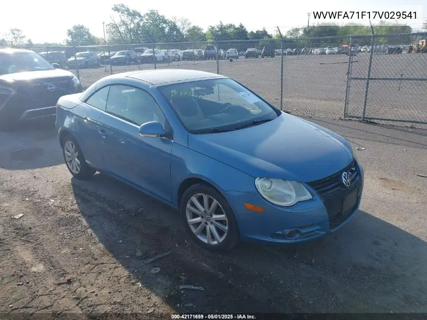 2007 Volkswagen Eos 2.0T VIN: WVWFA71F17V029541 Lot: 42171659
