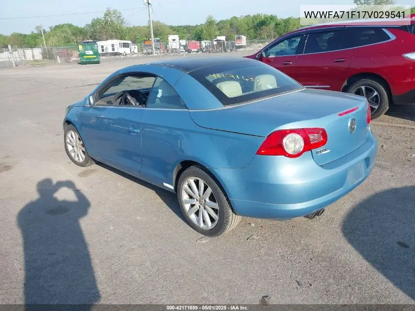 2007 Volkswagen Eos 2.0T VIN: WVWFA71F17V029541 Lot: 42171659