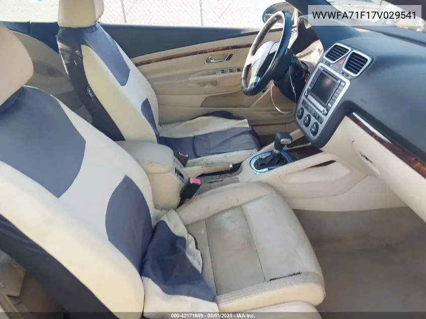 2007 Volkswagen Eos 2.0T VIN: WVWFA71F17V029541 Lot: 42171659