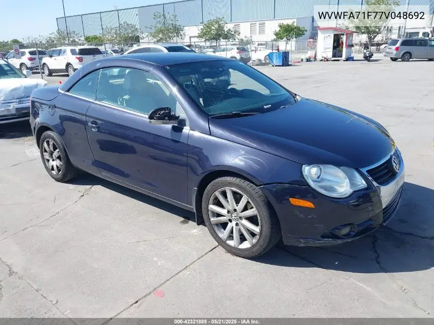 2007 Volkswagen Eos 2.0T VIN: WVWFA71F77V048692 Lot: 42321889