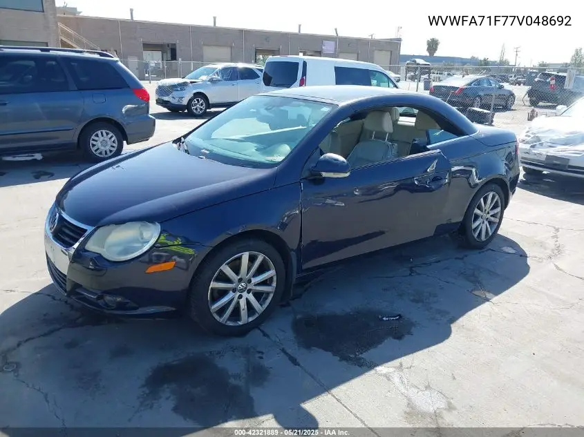 2007 Volkswagen Eos 2.0T VIN: WVWFA71F77V048692 Lot: 42321889