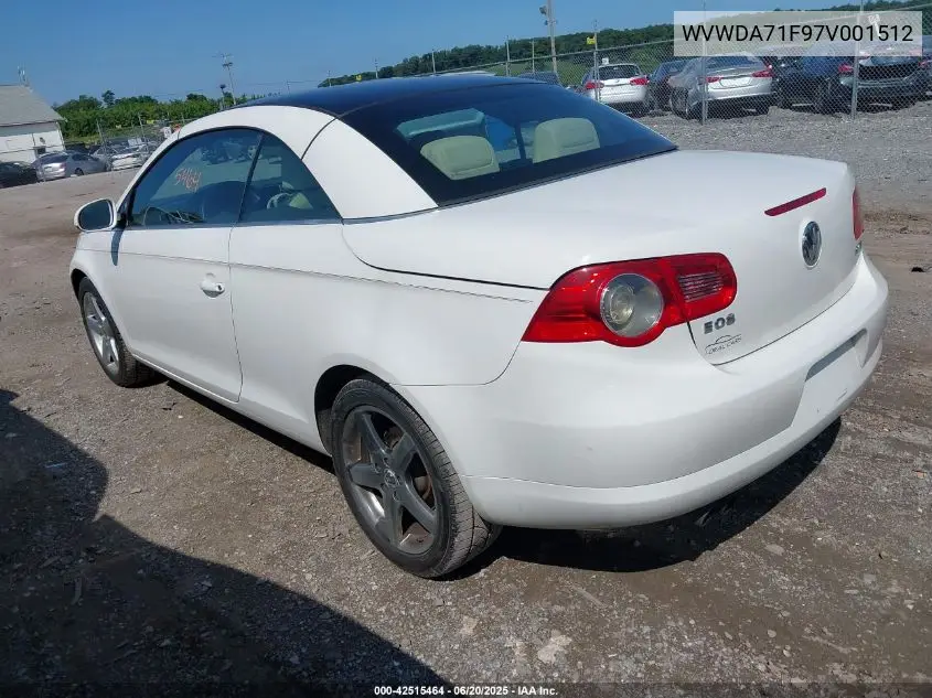 2007 Volkswagen Eos 2.0T VIN: WVWDA71F97V001512 Lot: 42515464
