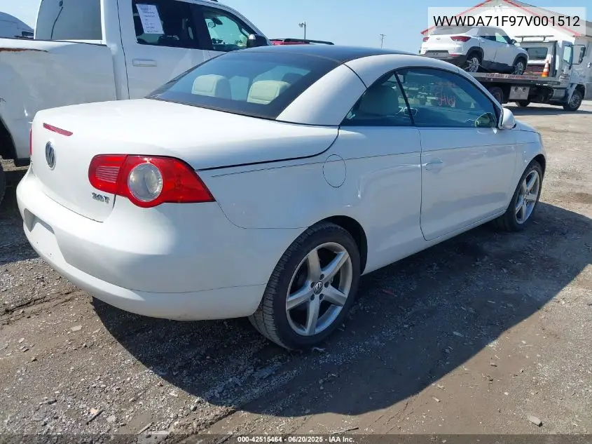 2007 Volkswagen Eos 2.0T VIN: WVWDA71F97V001512 Lot: 42515464